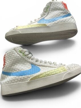 Nike Blazer Mid Hemp Sneakers 6.5 Woven Boho Coastal Streetwear Shoes